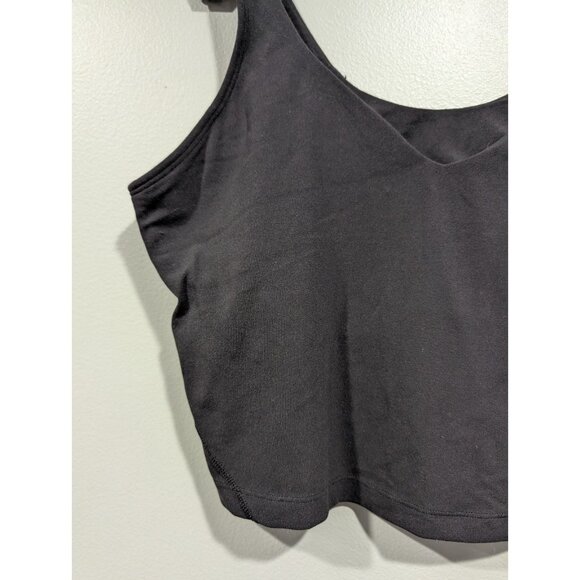 Lululemon Tank Top Womens 12 Black Align Built In Bra Athleisure Yoga Workout - Picture 4 of 13